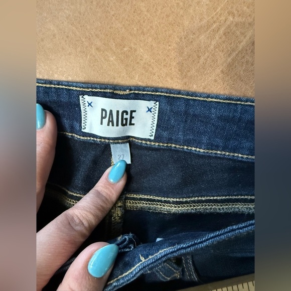 Paige Skyline Ankle Skinny Jean Dark Wash Women’s Size 27 - Picture 5 of 8